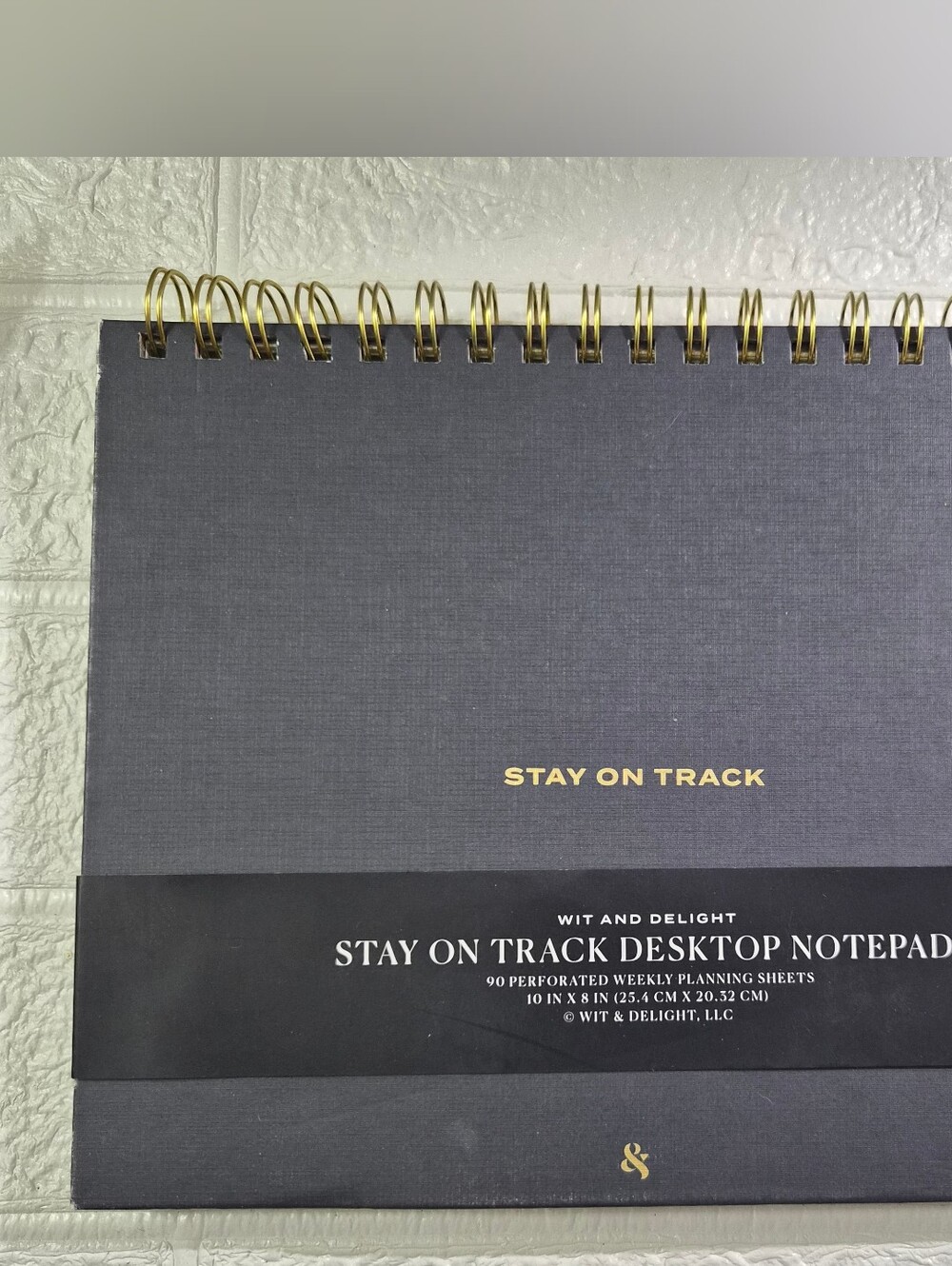 Wit Delight Stay On Track Desktop Notepad Calendar Memo Spiral Bound 10x8 Inch